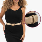 Classic Belt - Beige — hole-free leather belt