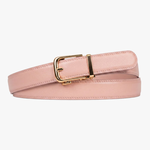 Classic Belt - Blush — hole-free leather belt