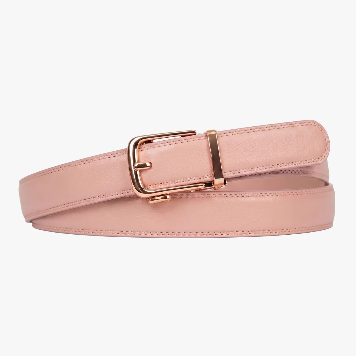 Classic Belt - Blush — hole-free leather belt