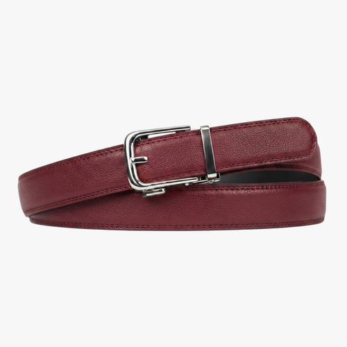 Classic Belt - Bordeaux — hole-free leather belt