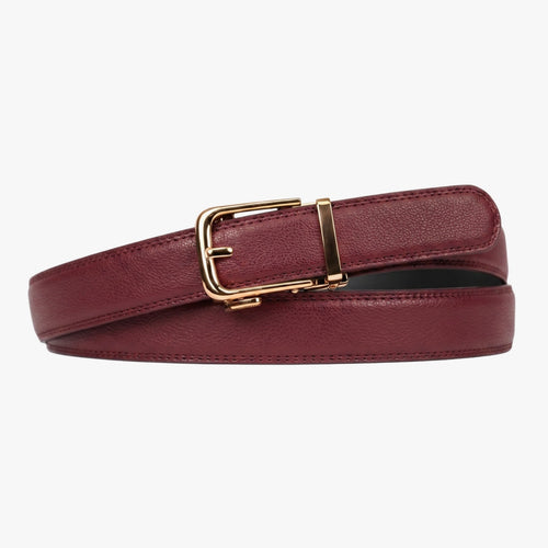 Classic Belt - Bordeaux — hole-free leather belt
