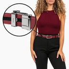 Classic Belt - Bordeaux — hole-free leather belt