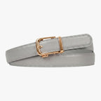 Classic Belt - Grey — hole-free leather belt