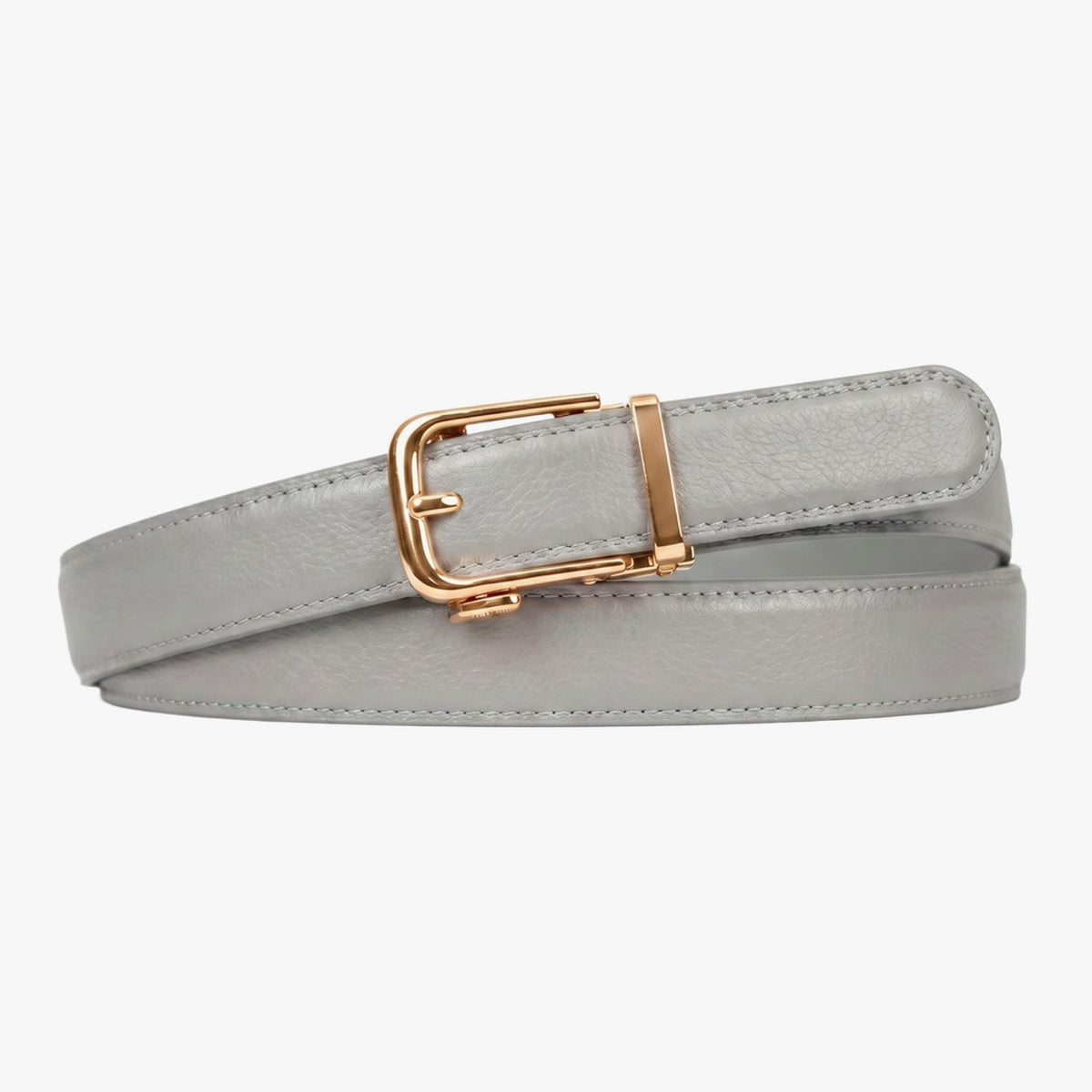 Classic Belt - Grey — hole-free leather belt