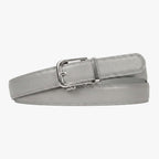 Classic Belt - Grey — hole-free leather belt