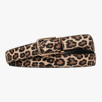 Classic Belt - Leopard Tan — hole-free leather belt