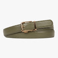 Classic Belt - Olive — hole-free leather belt