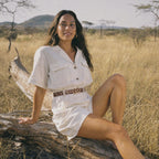 Leopard Belt - Tan — hole-free leather belt