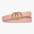 Modern Belt - Blush — hole-free leather belt