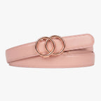 Modern Belt - Blush — hole-free leather belt