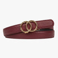 Modern Belt - Bordeaux — hole-free leather belt