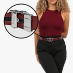Modern Belt - Bordeaux — hole-free leather belt
