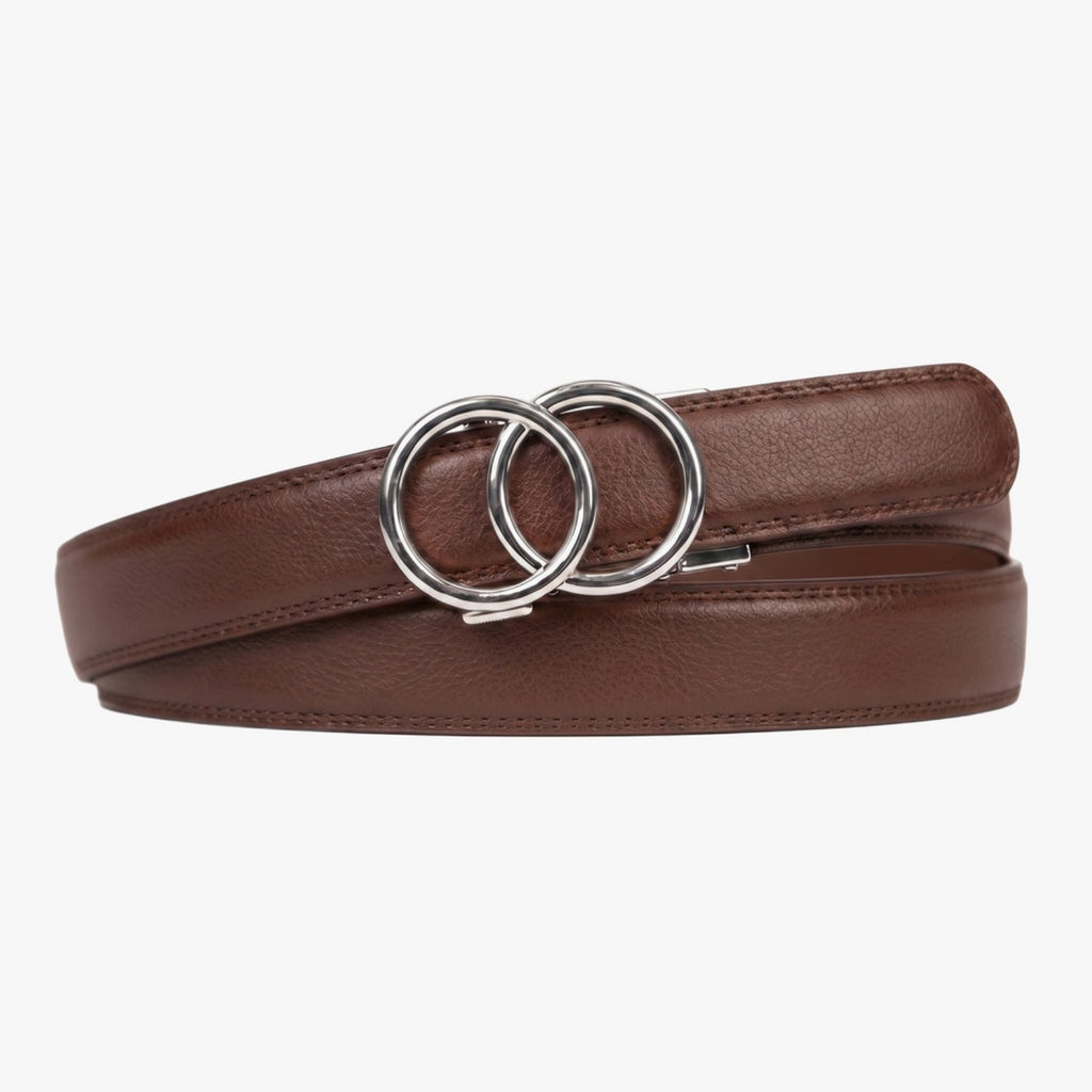 Modern Belt - Brown — hole-free leather belt