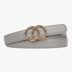 Modern Belt - Grey — hole-free leather belt