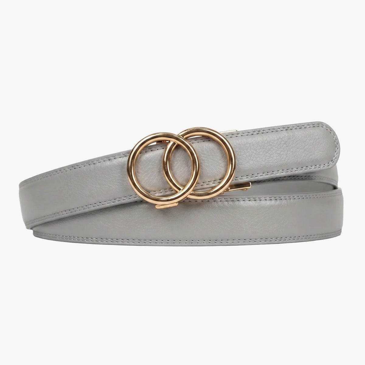 Modern Belt - Grey — hole-free leather belt