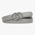 Modern Belt - Grey — hole-free leather belt