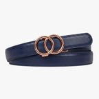 Modern Belt - Navy — hole-free leather belt