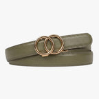 Modern Belt - Olive — hole-free leather belt