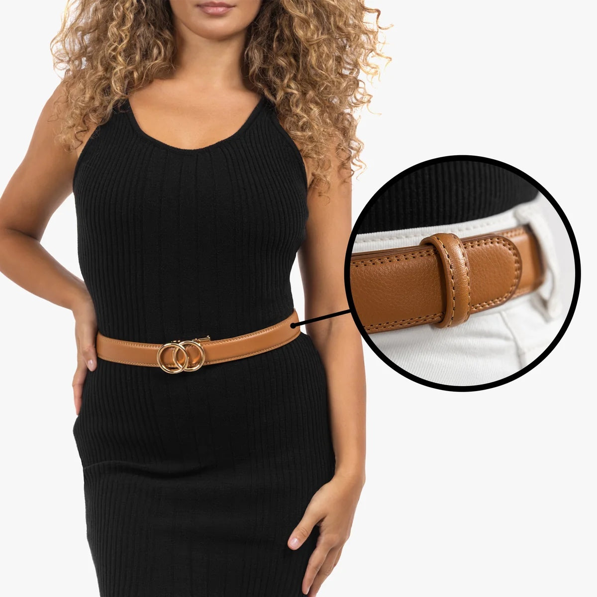 Modern Belt - Tan — hole-free leather belt